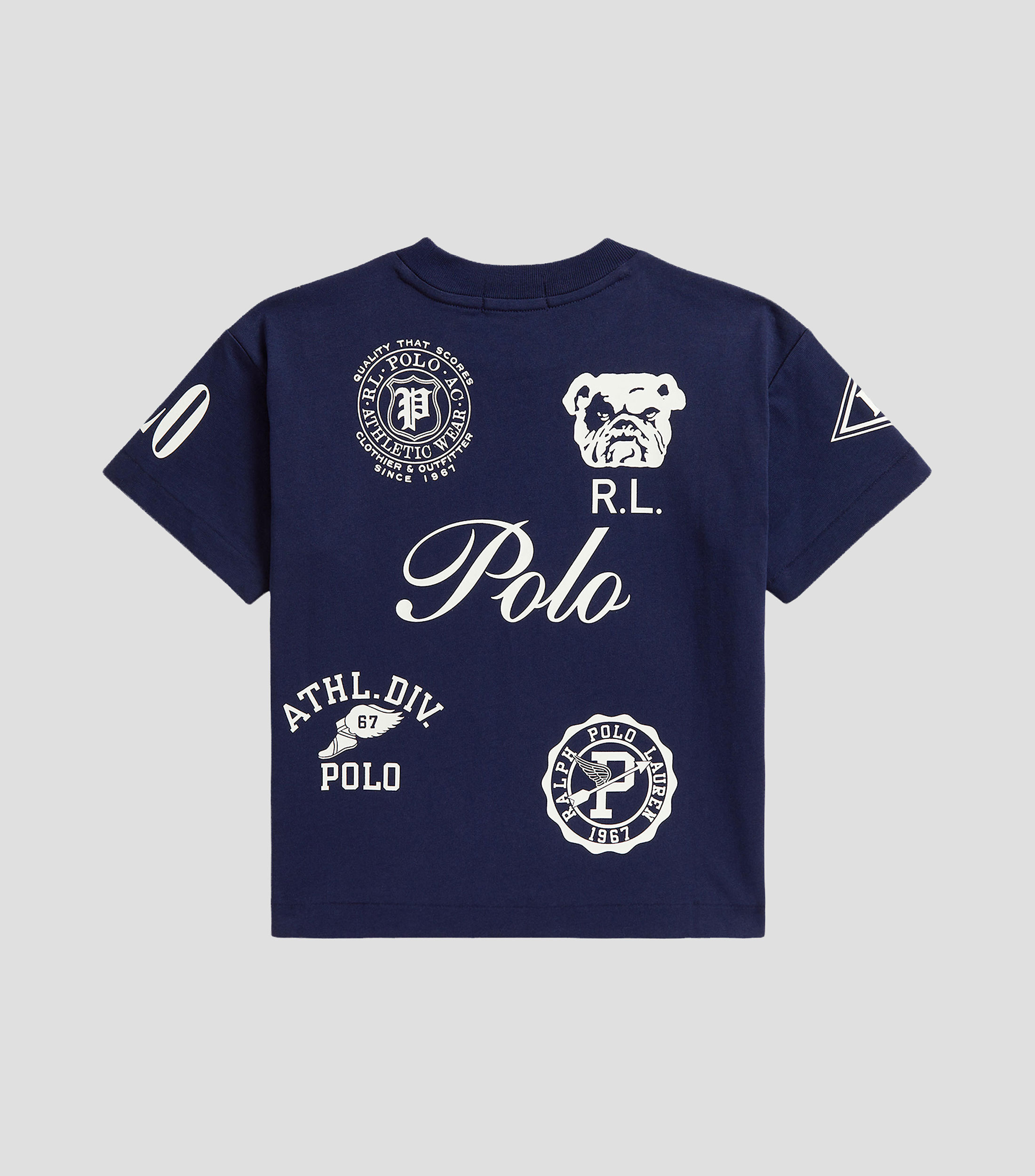 Playera cuello redondo manga corta estampada Niño